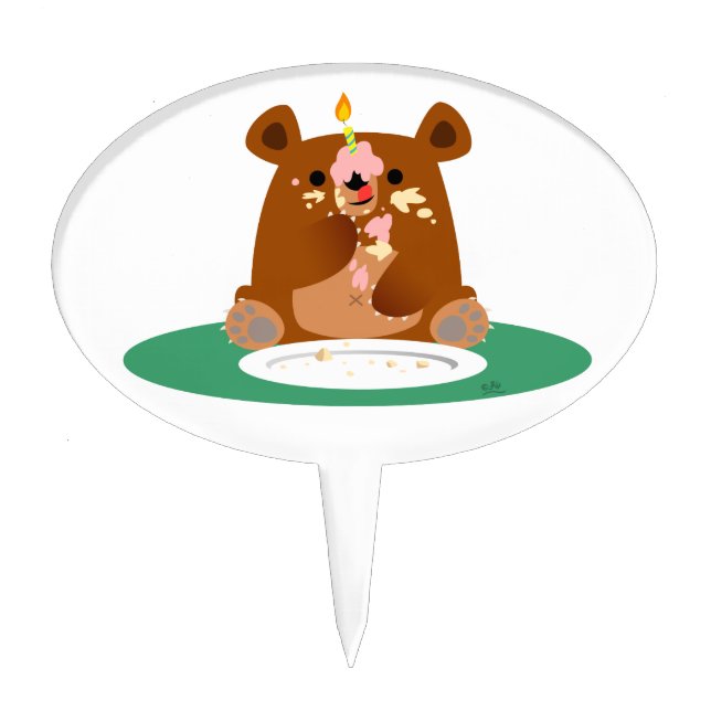 Happy Birthday, little bear!! Cake Topper (Front)