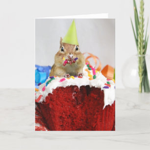 Happy Birthday Little Chipmunk Card