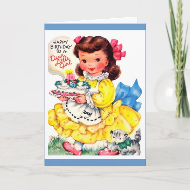 Happy birthday little girl! card (Front)