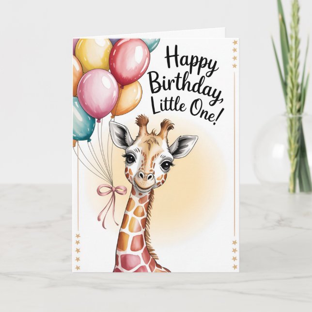 happy birthday little one card (Front)