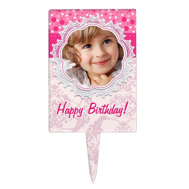 Happy Birthday! Little princess Cake Topper (Front)
