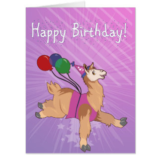 Happy Birthday Llama! Big Card