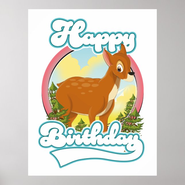 Happy Birthday Logo Poster (Front)