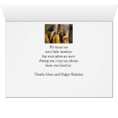 Happy Birthday Love From Your Monkeys Fun Animal (Inside Horizontal (Bottom))