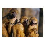 Happy Birthday Love From Your Monkeys Fun Animal (Front Horizontal)