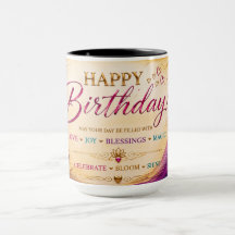 Happy Birthday™ Love Joy Blessings Magic Gladiolus
