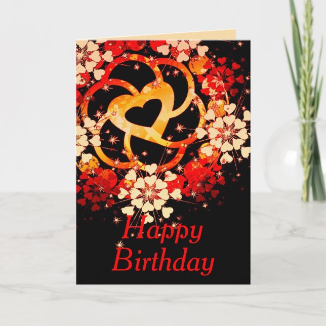Happy Birthday LoveCircle Greeting Card (Front)