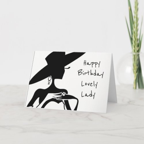 HAPPY BIRTHDAY LOVELY LADY CARD