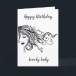 "HAPPY BIRTHDAY" **LOVELY LADY** CARD<br><div class="desc">THANKS FOR STOPPING BY ONE OF MY EIGHT STORES. THIS CARD IS PERFECT FOR THAT ***VERY SPECIAL LADY IN YOUR LIFE*** THAT YOU ARE SO LUCKY AND OR BLESSED TO HAVE!!!!   CHANGE THE VERSE IF YOU WISH IN SECONDS!</div>