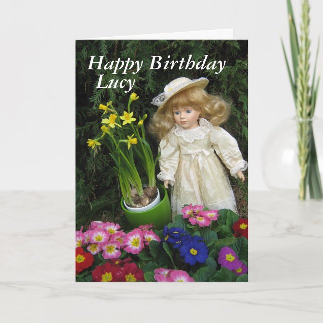Happy Birthday Lucy Card (Front)