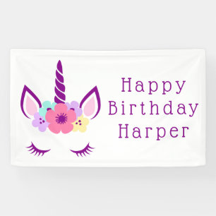 Happy Birthday   Magical Unicorn Banner