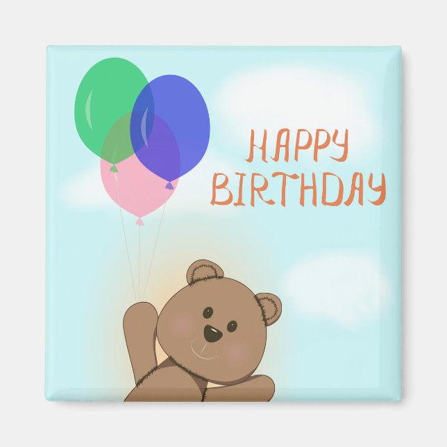 Happy birthday magnet (Front)