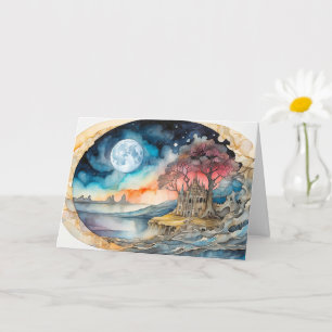 Happy Birthday Majestic Moonlight After Midnight Card