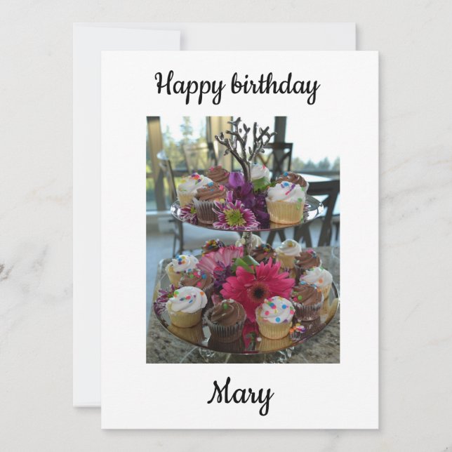 Happy birthday Mary Card (Front)
