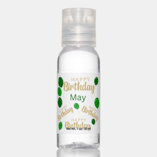 Happy birthday May birthdays Travel Bottle Set Hand Sanitizer