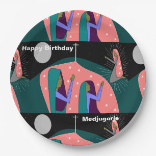 Happy Birthday Medjugorje Paper Plates