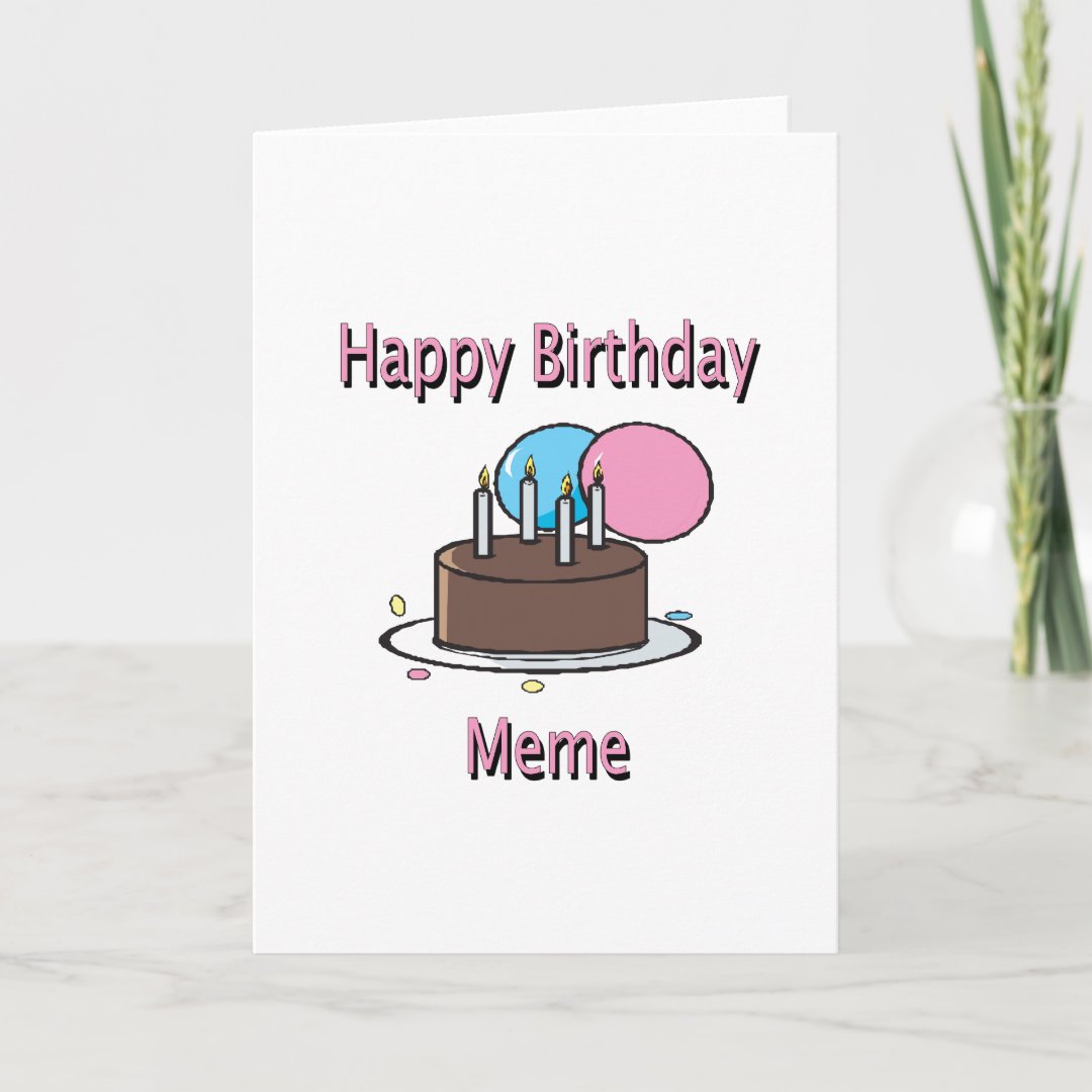 Happy Birthday Meme French Birthday Design Card | Zazzle