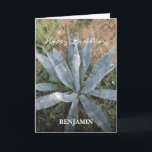 Happy Birthday Men Watercolor Plants Personalize  Card<br><div class="desc">Happy Birthday Men Watercolor Plants Personalize Card has a beautiful plant that can be appreciated. Replace information with yours and give to that special person in your life. Photograph by Denise Bennerson,  photographer</div>