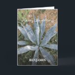 Happy Birthday Men Watercolor Plants Personalize  Card<br><div class="desc">Happy Birthday Men Watercolor Plants Personalize Card has a beautiful plant that can be appreciated. Replace information with yours and give to that special person in your life. Photograph by Denise Bennerson,  photographer</div>