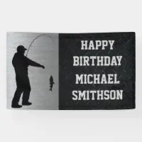 Happy Birthday Fishing Photo Name Father Crappie Banner