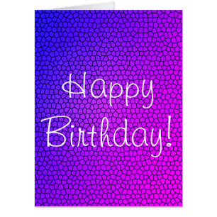 Happy Birthday Mermaid Print Oversized Card