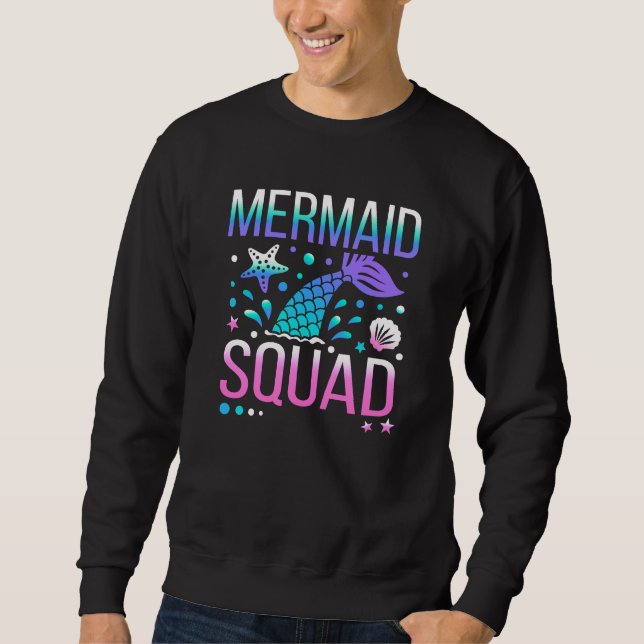 Happy Birthday Mermaid Squad-68296 Sweatshirt (Front)