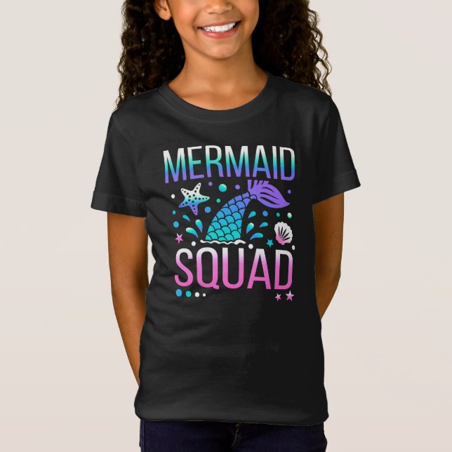 Happy Birthday Mermaid Squad-68296 T-Shirt (Front)