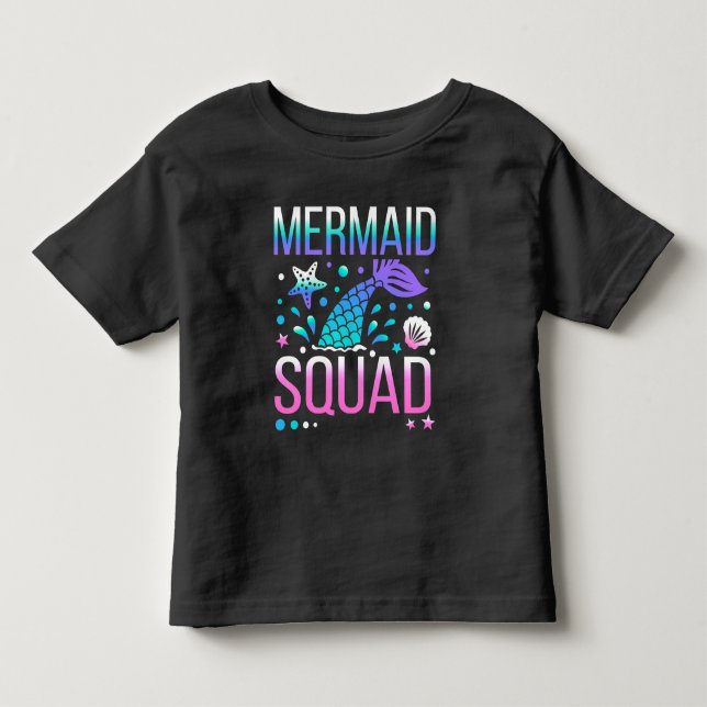 Happy Birthday Mermaid Squad-68296 Toddler T-shirt (Front)