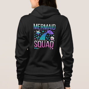 Happy Birthday Mermaid Squad Ocean Party Design Hoodie