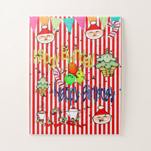 Happy Birthday Merry Christmas Puzzle