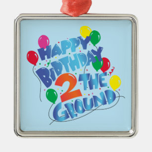 Happy Birthday Metal Ornament