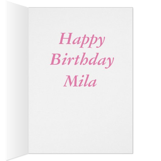 Happy Birthday mila (Inside (Right))