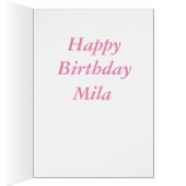 Happy Birthday mila Cards (Inside (Right))