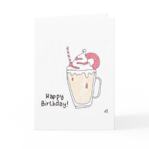 Happy Birthday Milkshake Card