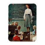 Happy Birthday, Miss Jones By Norman Rockwell Magnet at Zazzle