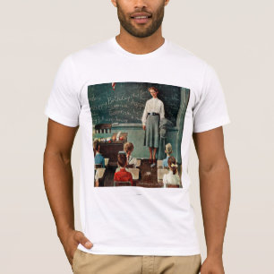 Happy Birthday, Miss Jones by Norman Rockwell T-Shirt