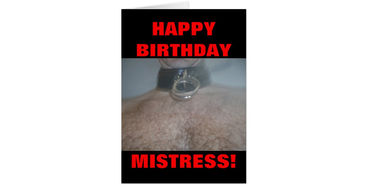 Happy Birthday Mistress Card 
