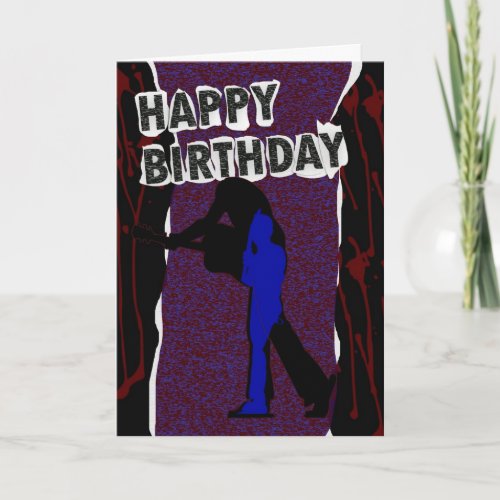 Happy Birthday Modern card Retro Punk Card