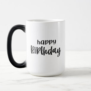 Happy Birthday Modern Color Morph Mug