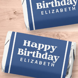Happy Birthday Modern Simple Minimalist Chic Hershey's Miniatures