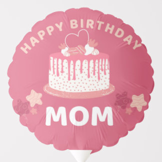 Happy Birthday Mom Air-Filled Balloon
