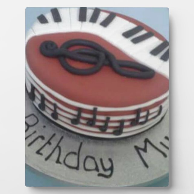 Happy birthday mom cake plaque (Front)