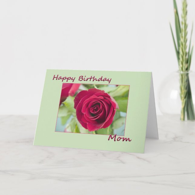 Happy Birthday Mom Card (Front)