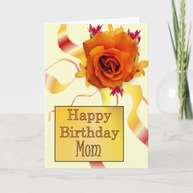 Happy Birthday Mom Card (Front)