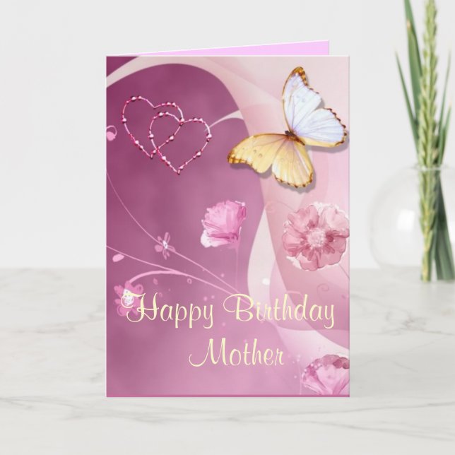Happy Birthday Mom Card (Front)