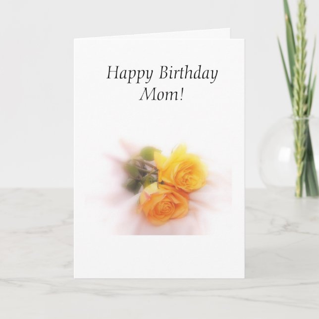 Happy Birthday Mom Card (Front)