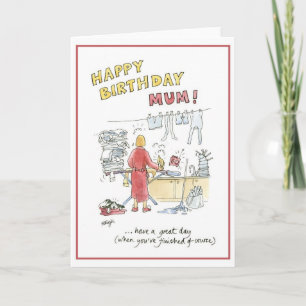 Happy birthday mom card