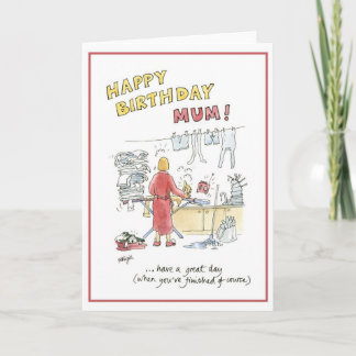 Happy birthday mom card