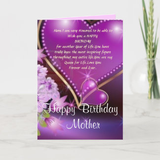 Happy Birthday Mom Card