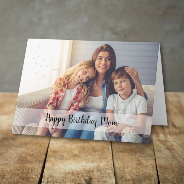 Happy Birthday Mom Custom Photo Card (Creator Uploaded)